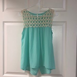 Sleeveless Mint top from Shophopes